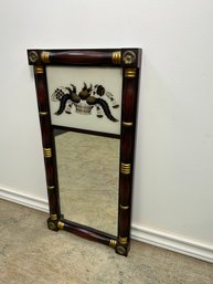 A Stunning Vintage Hitchcock Trumeau Mirror