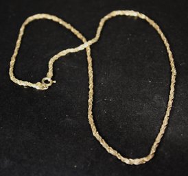 18' Long Sterling Silver Fancy Chain Necklace