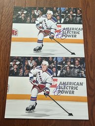 Lot Of 2 Brady Skjei Signed 11x14 Photos NY Rangers