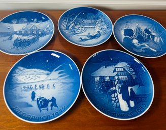 Lot Of 5 B&G Christmas Plates