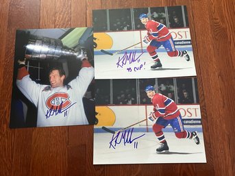 Lot Of  Kirk Muller Signed 11x14 Photos Canadiens