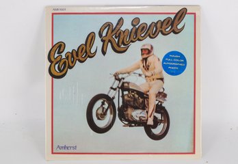Evil Knievel 1974 Record With Full Color Autographed Photo Unopened