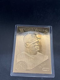 Danbury Mint 22kt Gold Leaf 1998 World Series NY Yankees Joe Torre Sealed