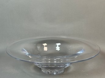 Large Simon Pierce Flared Hanover Signed Glass Bowl