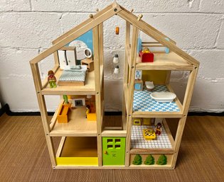 Hope International Wooden Doll House And Accessories, Made In Germany