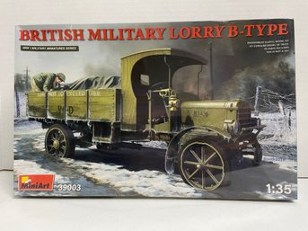 MiniArt, British Military Lorry B-type. 1/35 Scale Model Kit (#83)