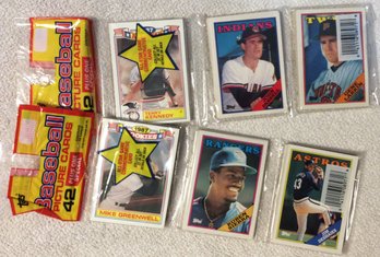 (2) 1988 Topps Sealed Rack Packs - L