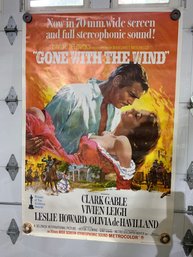 Gone With The Wind Poster Only Year This Poster Was Made 1967,70 Mm