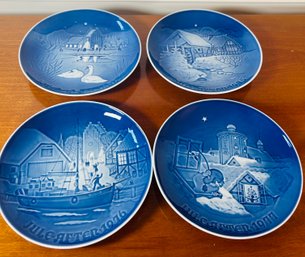 Lot Of 4 B&G Christmas Plates