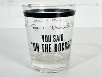 Vintage 'On The Rocks' Glass