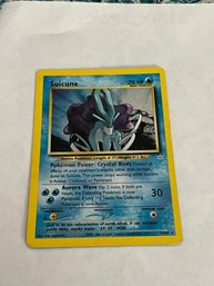 Suicune 2000 NEO Revelation Holo Paper Loss  Unlimed Holo Pokemon TCG