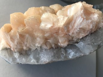 Crystal Apophylite And Zeolite, 2 LB 9 Oz., 7 Inch By 5 Inch