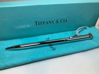 INCREDIBLE Tiffany & Co. Sterling Silver T Pen - Brand New - Never Used With Tiffany & Co Pen Slip Vase