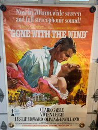 Gone With Then Wind Orignal 1960, 70mm , 40'x 60' Inch Poster