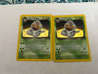 Lot Of 2 Dark Arbok Team Rocket Holo Pokemon TCG