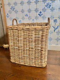 XLarge Square Rattan Basket With Handles.