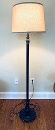 Metal Floor Lamp With Linen Shade