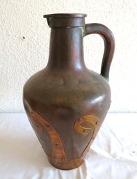 Russian Tula Copper Pitcher With Stamp On Bottom