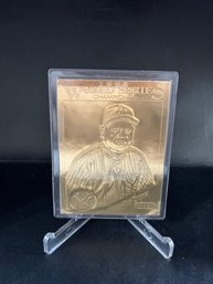Danbury Mint 22kt Gold Leaf 1998 World Series NY Yankees Don Zimmer Sealed