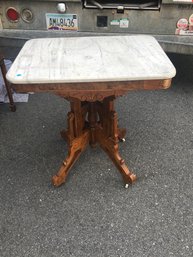 Antique Victorian Marble Top Table