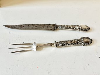 Vintage Silverplate Carving Set