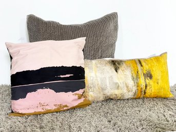 Modern Art Print Accent Pillows In Down And More