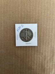 Beautiful 1939-D Walking Liberty Silver Half Dollar 90 Silver Coin