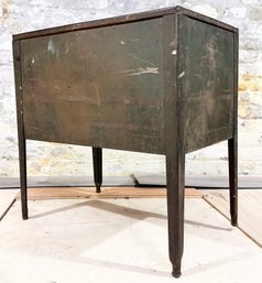 A Vintage Industrial Storage Table 'B' - Top Removes To Store Below!