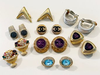 Vintage Clip Earrings - Costume