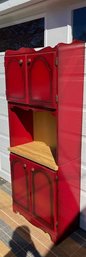 Vintage Paint-decorated High Gloss Flambe Cupboard