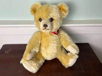 Vintage 1980s Steiff 'Growler' Teddy Bear Reproduction Of 1909 Bear