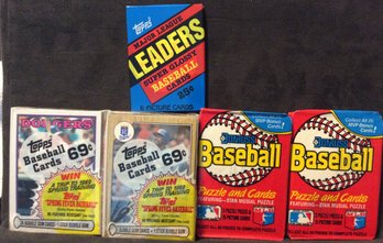 Lot Of Assorted 1980s Topps & Donruss Sealed Baseball Card Packs - L