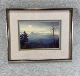 Skyline With Trees Framed Photo - Signed By John Eveland