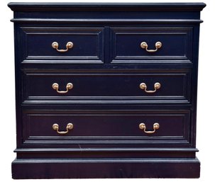 Blue Painted Wooden Four Drawer Bachelor's Chest