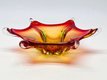 Vibrant Murano Glass Bowl