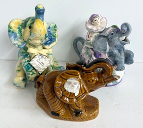 3 Nice Elephant Figurines