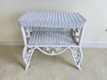 Wicker Side Table