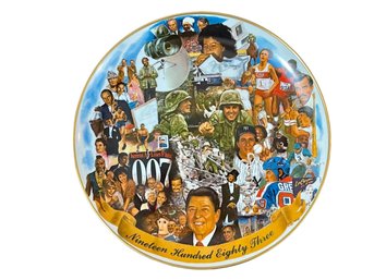 1983 Ghent Collection Memory Plate (Mr. T, Gretzky, Sinatra & More) By Alton Tobey - 1st Edition 590/1983
