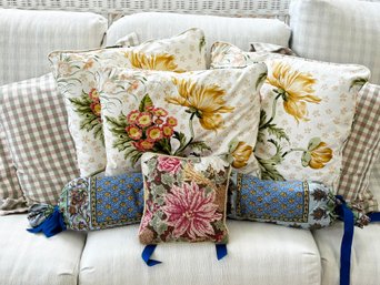 Luxe Throw Pillows In Vibrant Prints