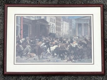 A W.H. Beard Lithograph - NYSE Bulls And Bears