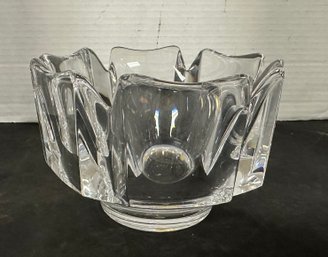 Vintage Crystal Bowl Corona Orrefors Swedish  By Lars Hellsten 4384 - 12. FL/C2