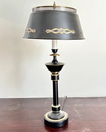 A Vintage Tole Ware Lamp