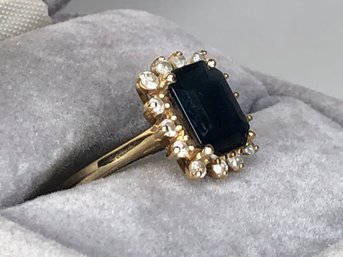 Paid Over $2,000 For This Stunning 14K Gold, Sapphire & Diamond Ring - GORGEOUS ! - This Piece Is Amazing !