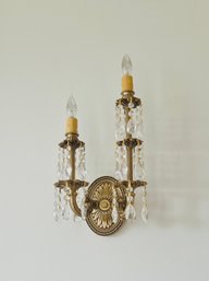 A Pair Of Ornate Double Arm Wall Sconces