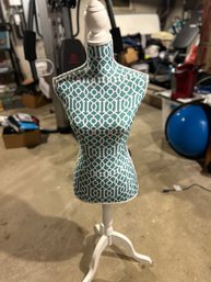 Chic White And Blue Mannequin Adjustable Height                    (basement)