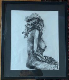 Charcoal Drawing Signed Lower Right