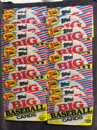 (18) 1988 Topps Big Baseball Cards 3rd Series Sealed Packs - L