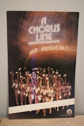 A Chorus Line Promotional Poster From 1981 Shakespeare Theater Stratford, CT - Lot 2 Blank