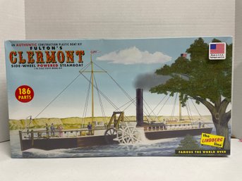 The Lindberg Line, Clermont Steamboat .1/96 Scale Model Kit(#87)