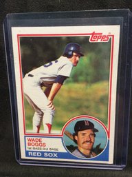 1983 Topps Wade Boggs Rookie Card - M